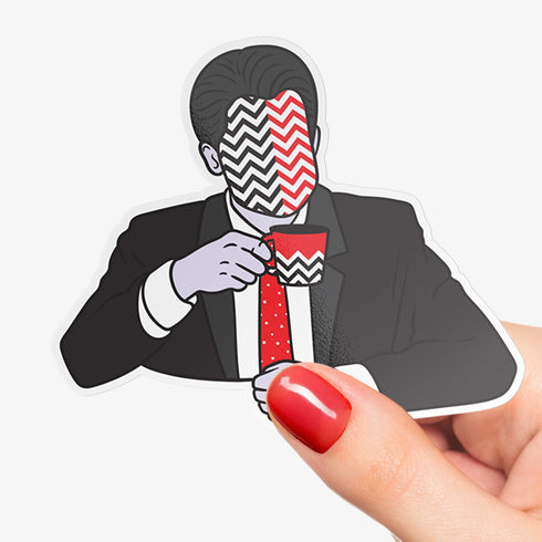 Agent  Cooper Twin Peak Sticker